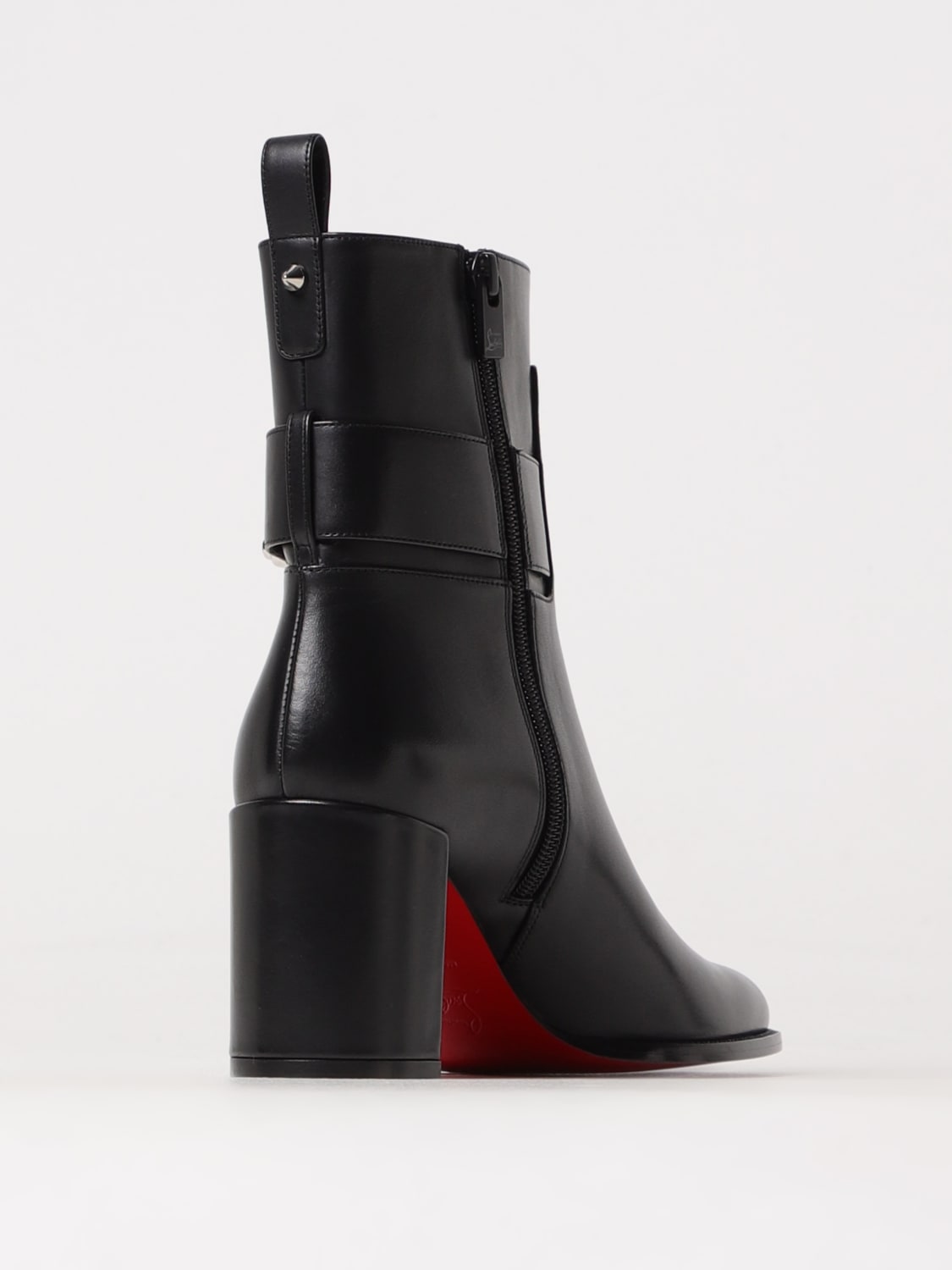 flat ankle boots woman christian louboutin