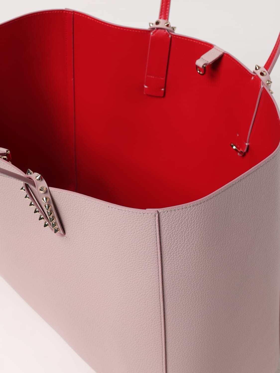 large cabata leather tote bag