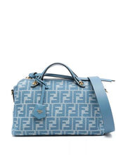 Fendi Denim-effect Ff Jacquard By The Way Soft Medium Bag
