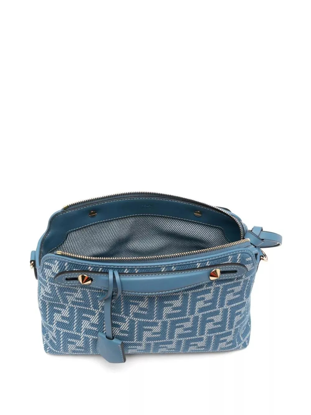 denim-effect ff jacquard by the way soft medium bag