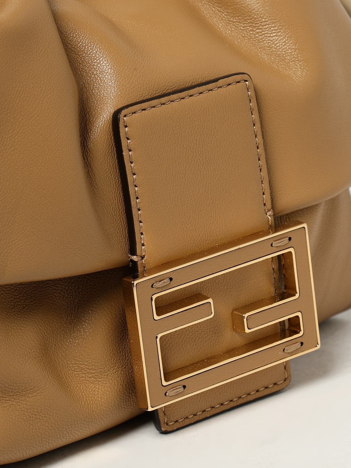 mini mamma baguette leather shoulder bag