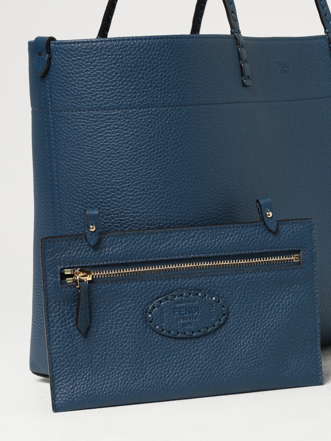 large roll leather tote bag