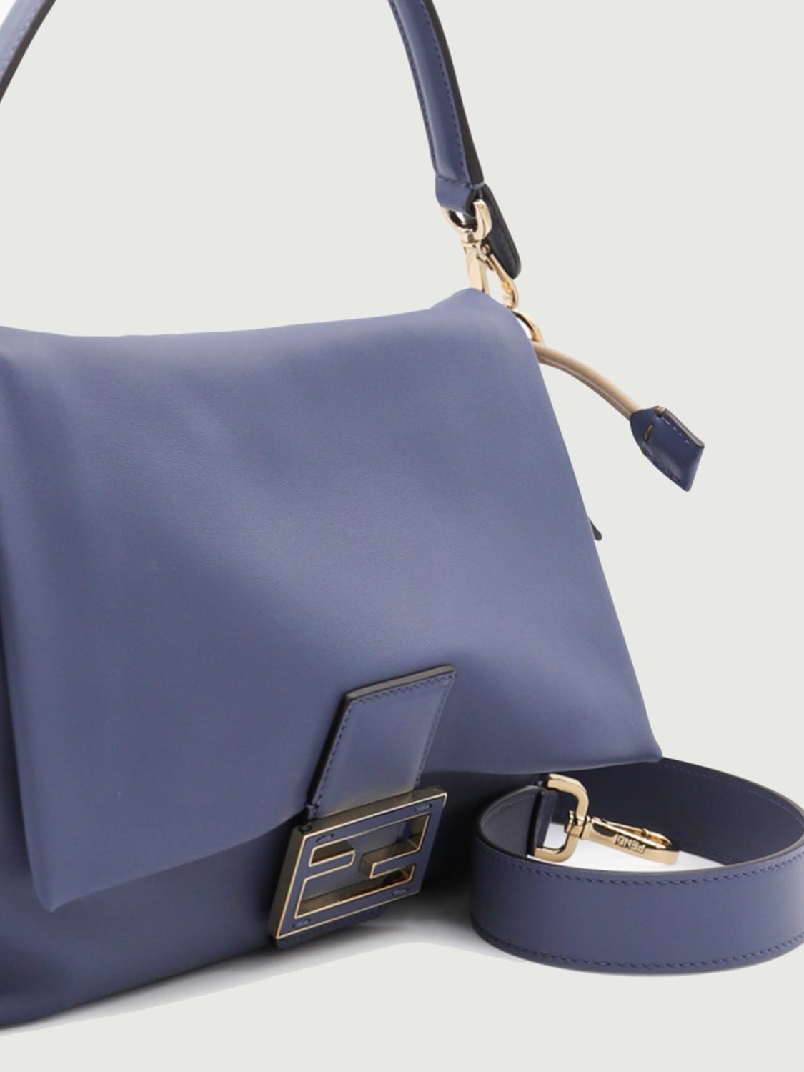 medium mamma baguette leather shoulder bag