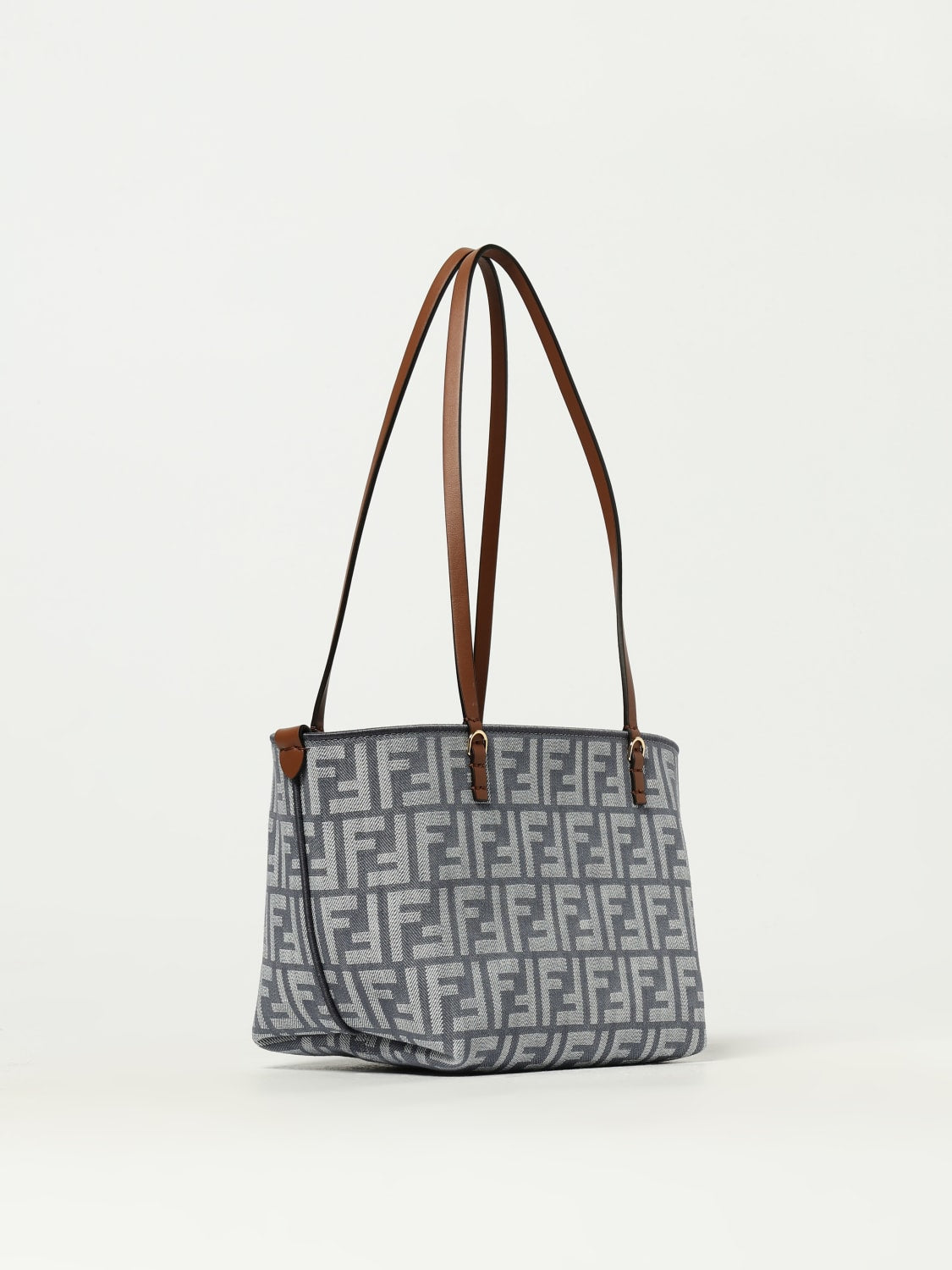 mini roll denim ff shoulder bag