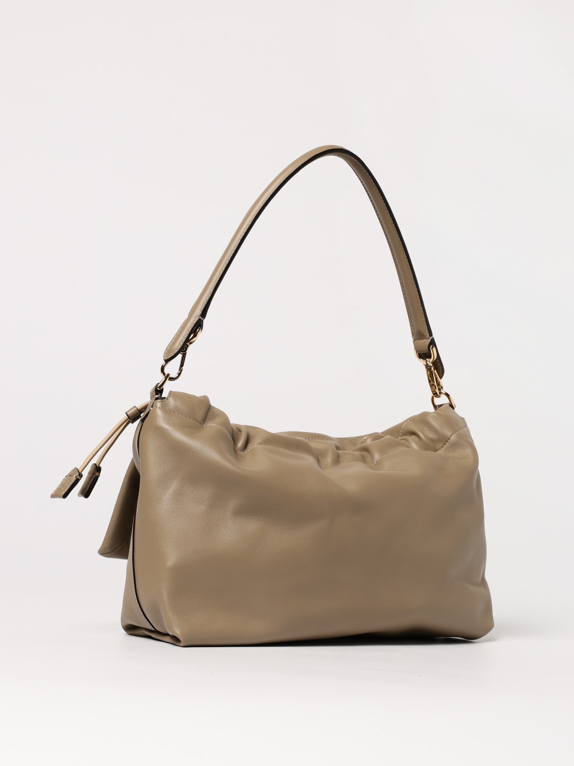 large mamma baguette leather shoulder bag