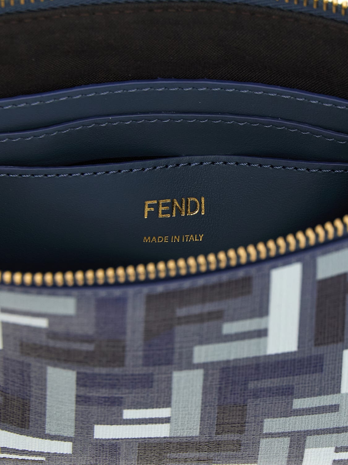 ff leather chain pouch bag