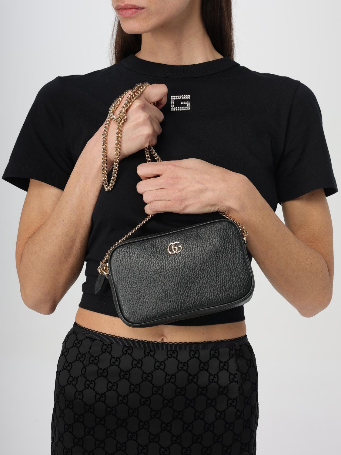 GG Marmont Mini Leather Camera Bag