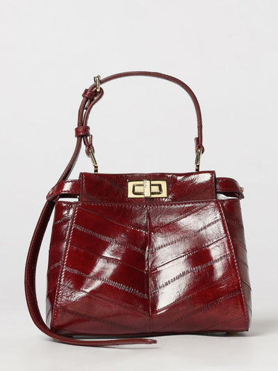 my peekaboo mini eel leather handbag with removable shoulder strap
