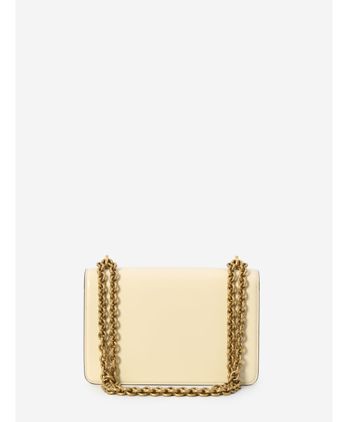 white vain shoulder bag