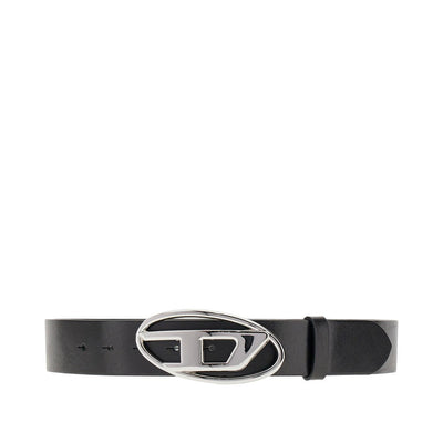 d logo leather belt