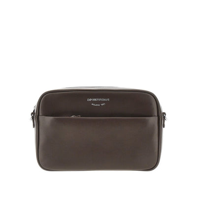 leather camera bag with logo
