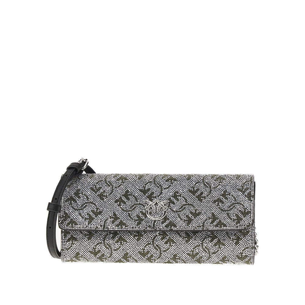 PINKO OS love birds clutch wallet whit rhinestone