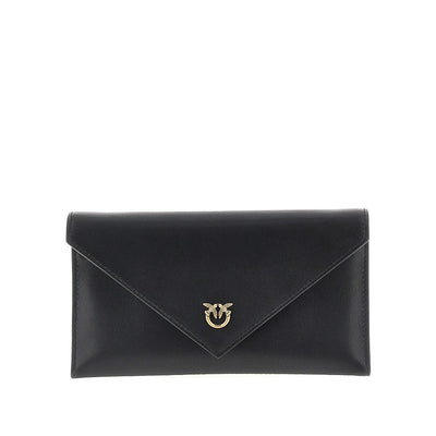 leather pouch with love birds logo