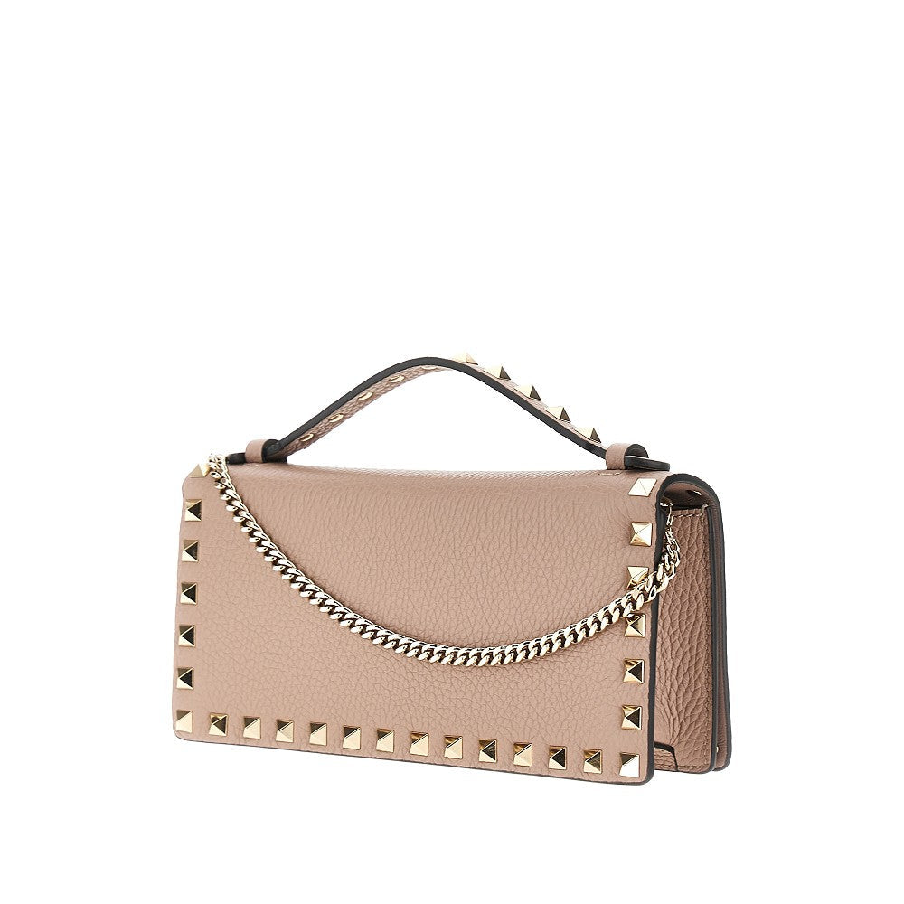 VALENTINO GARAVANI OS grained leather rockstud pouch
