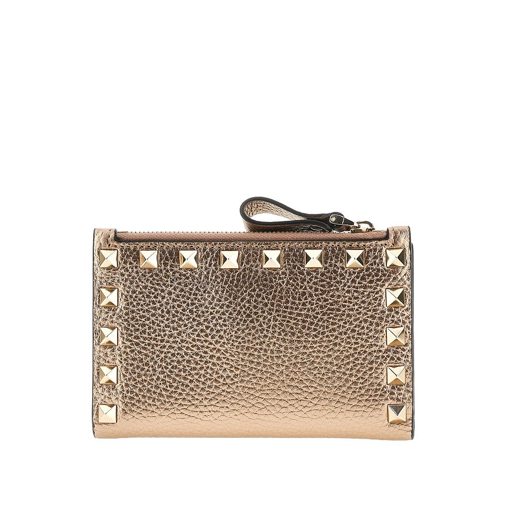VALENTINO GARAVANI OS leather rockstud bi-fold carholder