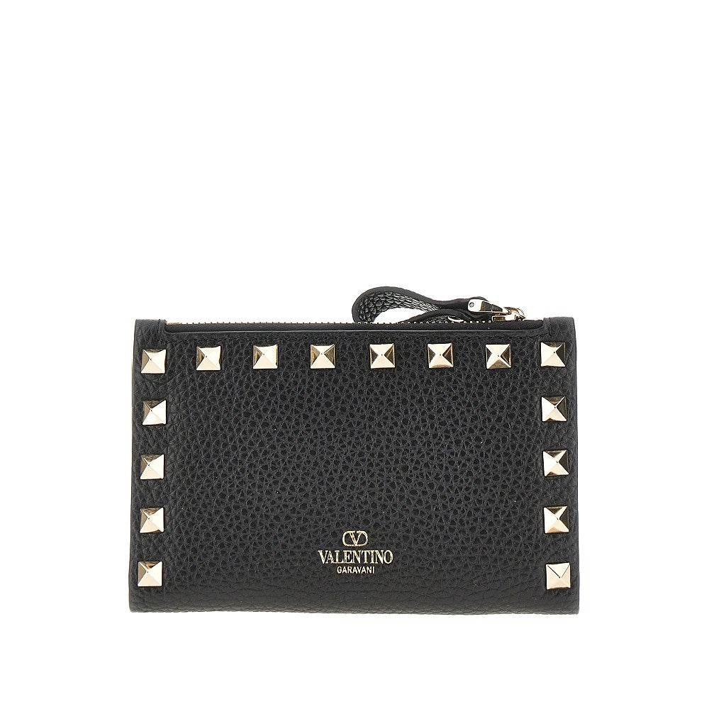 VALENTINO GARAVANI OS leather rockstud bi-fold carholder