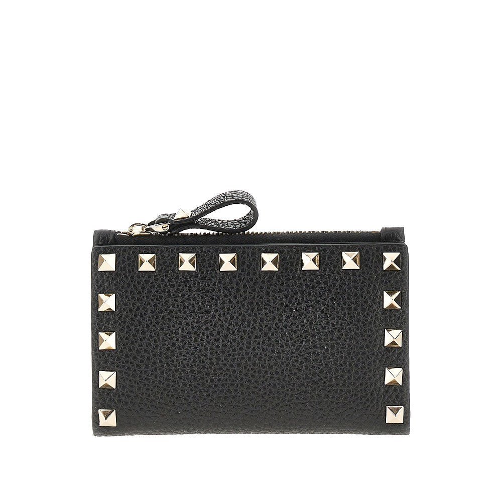 VALENTINO GARAVANI OS leather rockstud bi-fold carholder