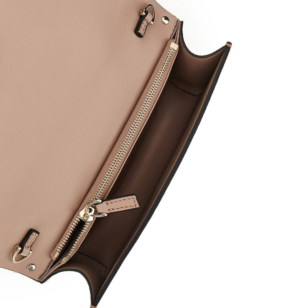 VALENTINO GARAVANI OS rockstud clutch wallet with chain