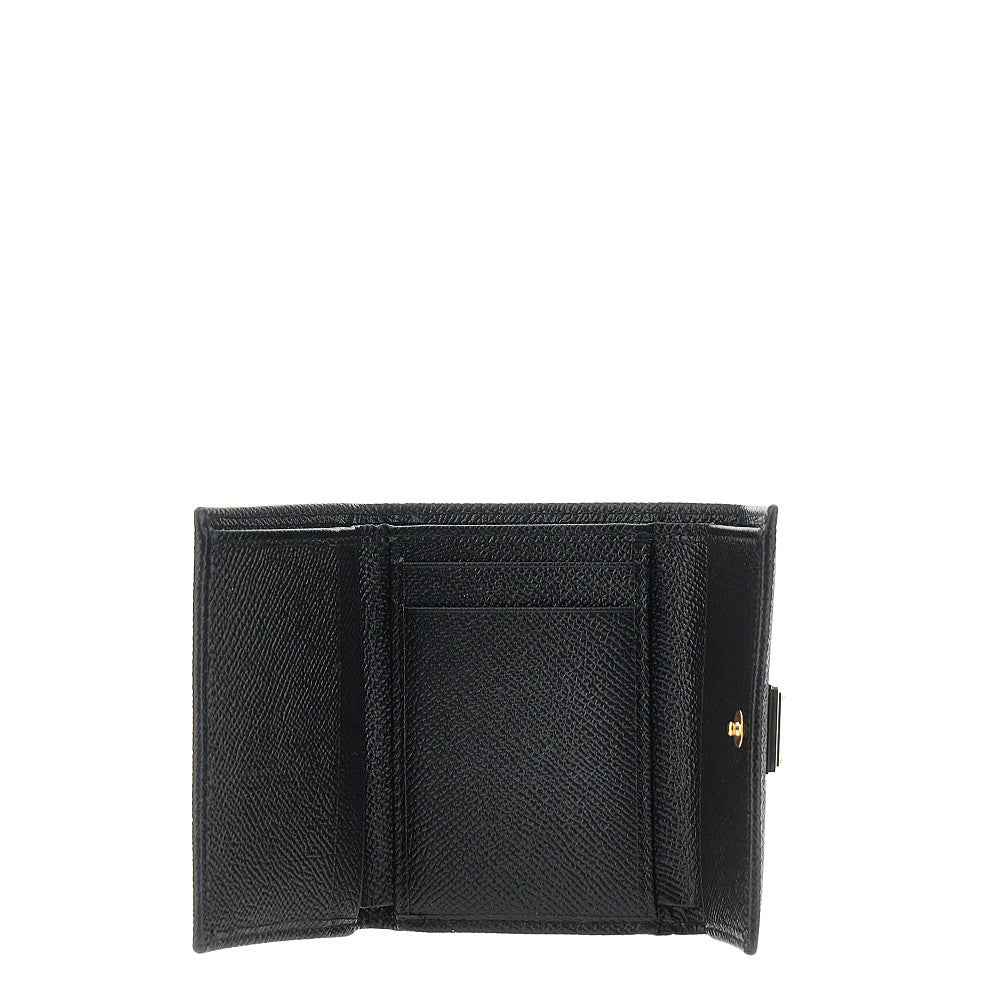 DOLCE&GABBANA OS dauphine leather french flap wallet