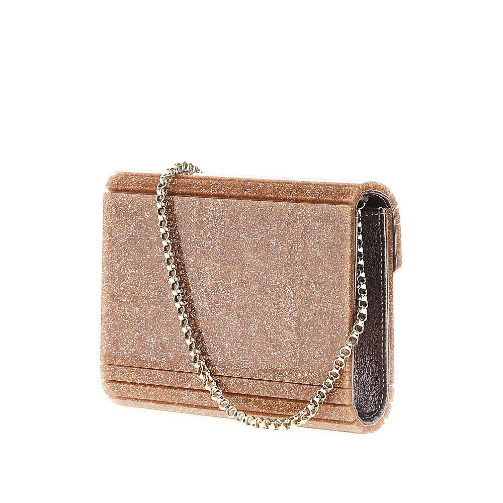 JIMMY CHOO OS candy glittered clutch