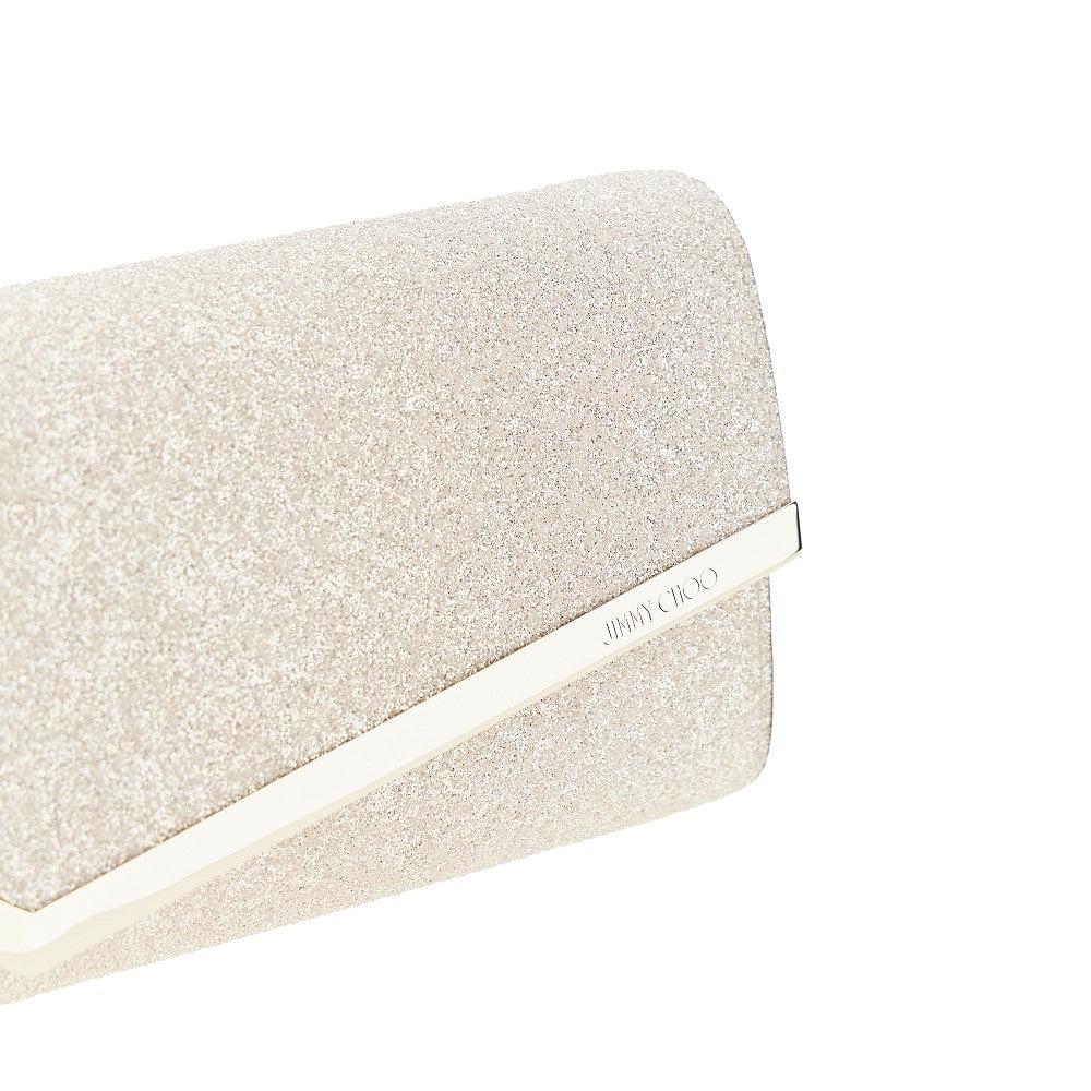 JIMMY CHOO OS emmie glittered pouch
