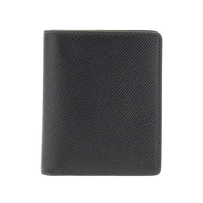four stitches leather bi-fold wallet