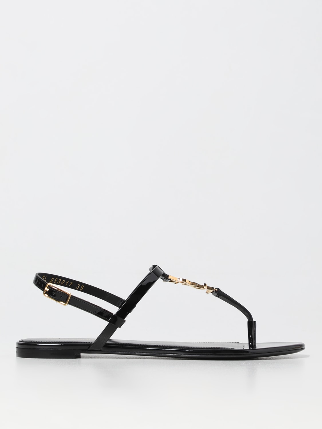 Saint Laurent Saint Laurent Cassandra Patent Leather Sandals