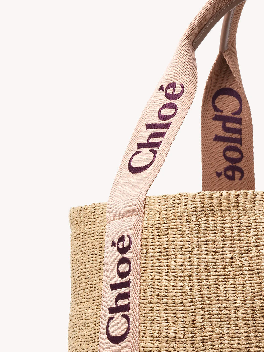 Woody Large Raffia Basket Tote