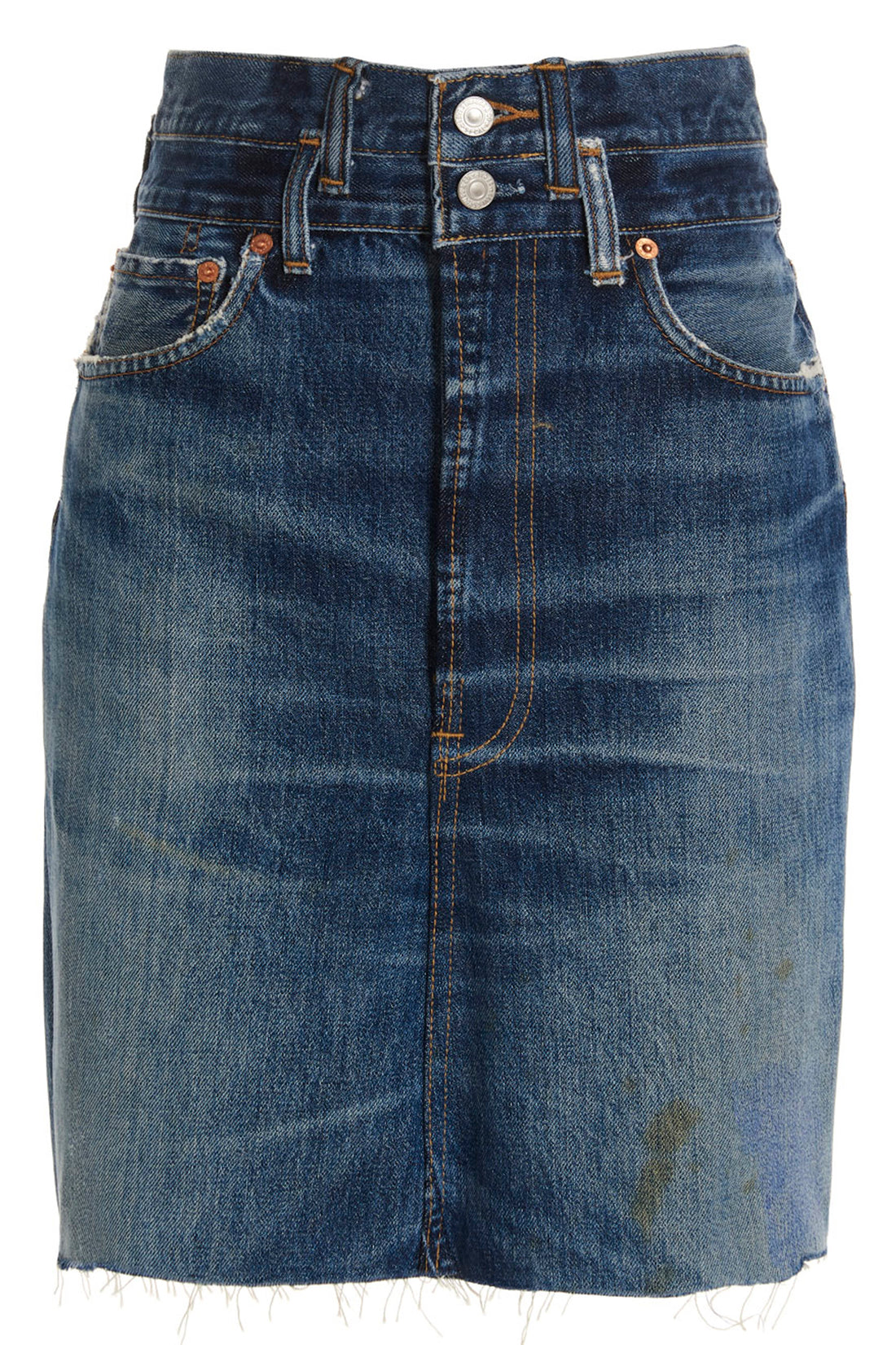 RE/DONE 26 re done x levis double waisted pencil cotton denim skirt