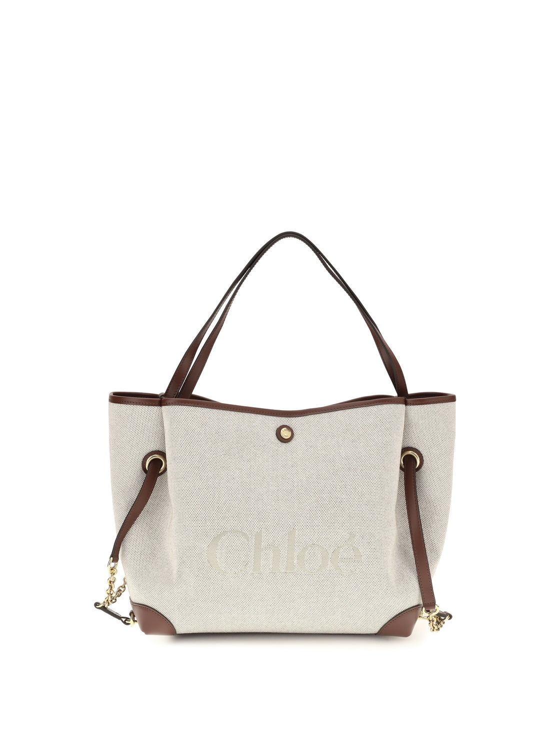 CHLOÉ OS clover tote bag in canvas