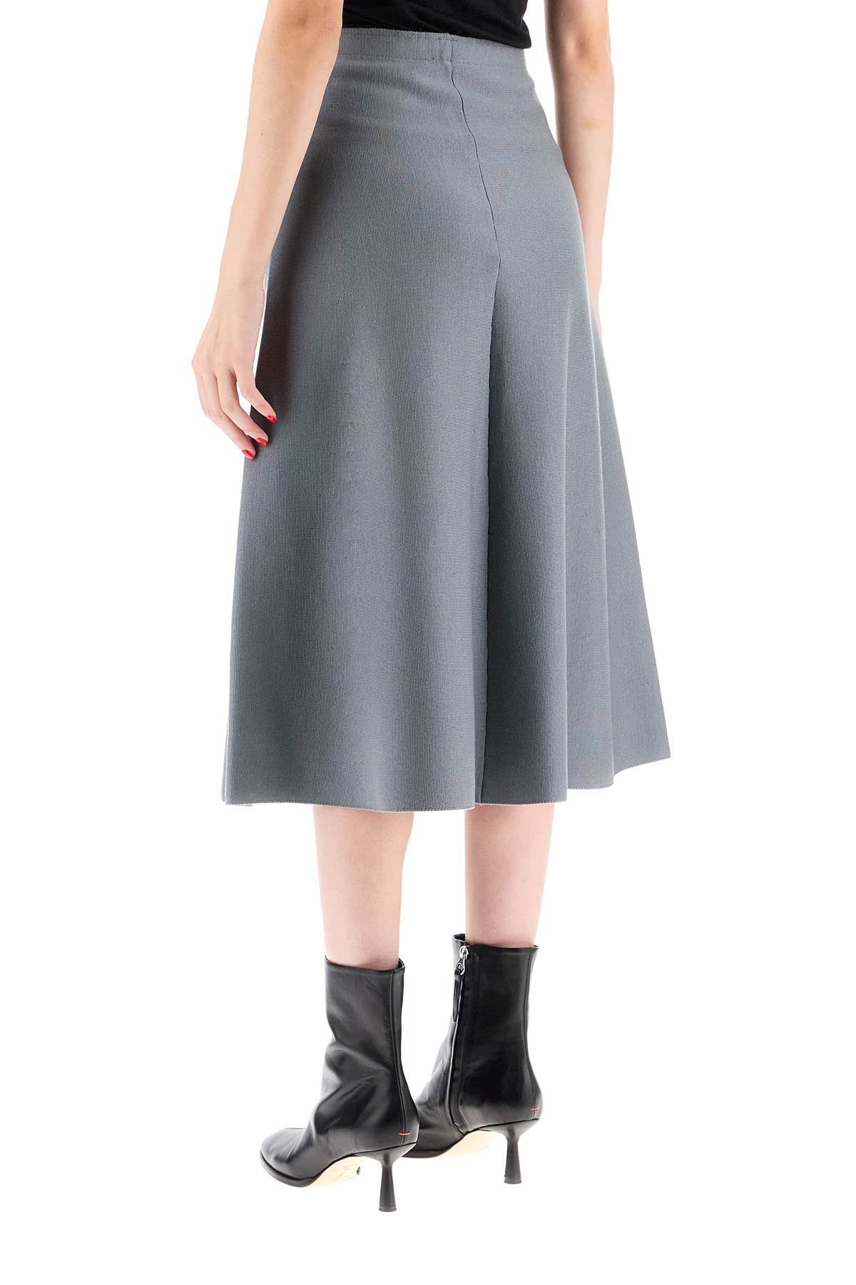 flared knit skirt