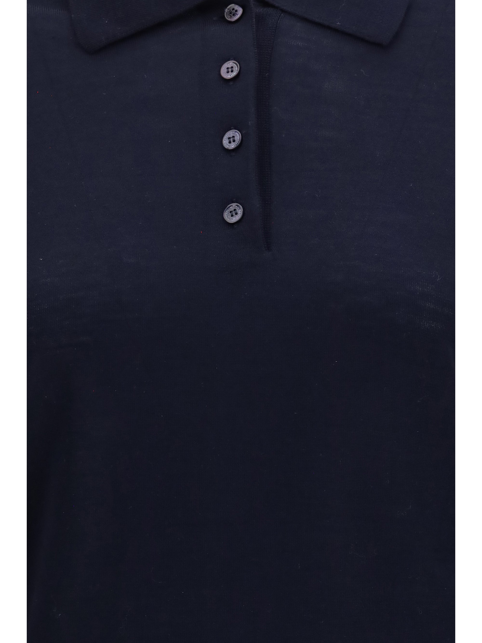 long sleeve merino wool polo