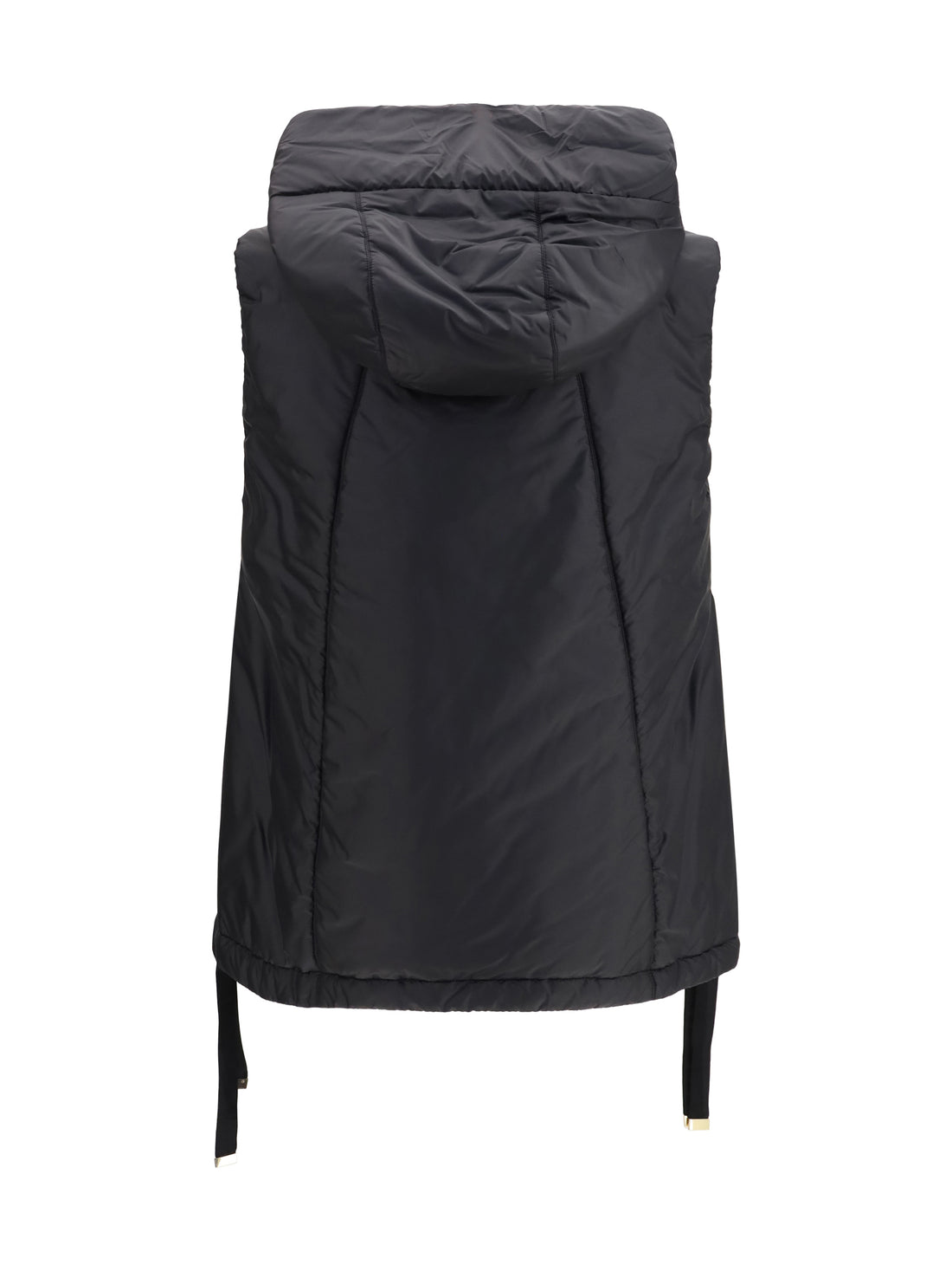 MAX MARA THE CUBE 40 hooded padded vest in water repellent canvas