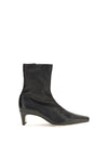 wally sock leather ankle boots