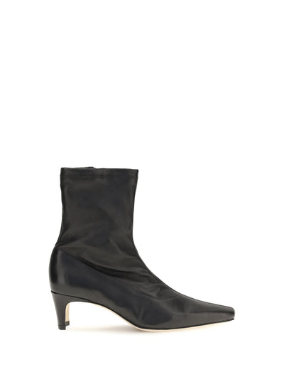 wally sock leather ankle boots