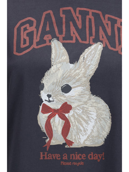 GANNI L bunny t-shirt