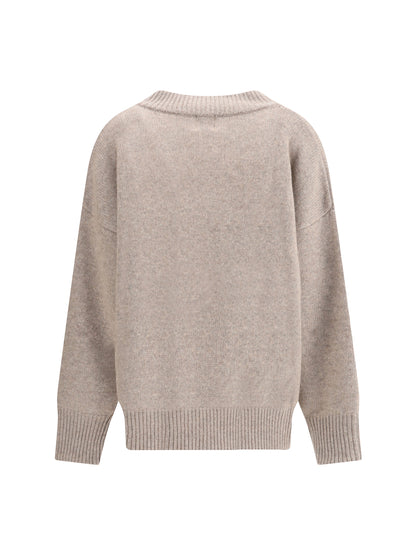 MADELEINE THOMPSON M  v-neck jumper in wool and cashmere