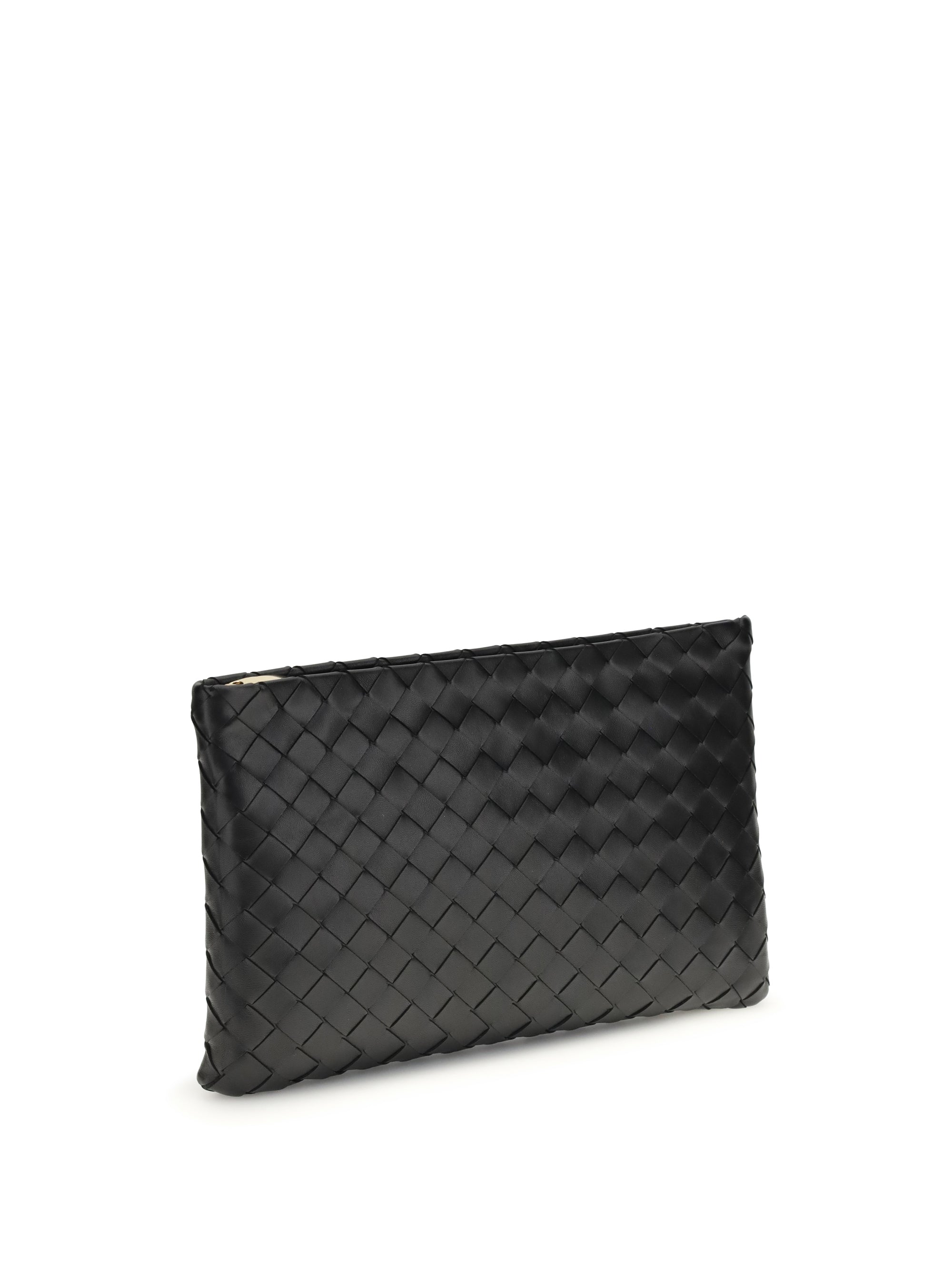 BOTTEGA VENETA OS medium leather clutch bag