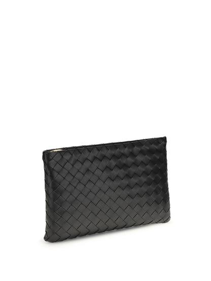 BOTTEGA VENETA OS medium leather clutch bag