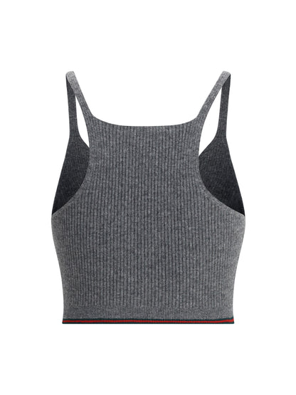 GUCCI M v-neck ribbed top