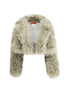 THE LATEST M faux fur jacket