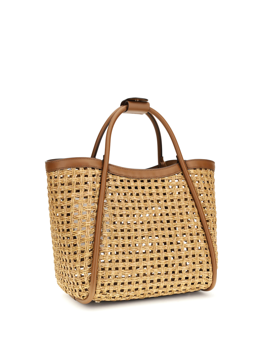 MAX MARA OS raffia marine tote bag