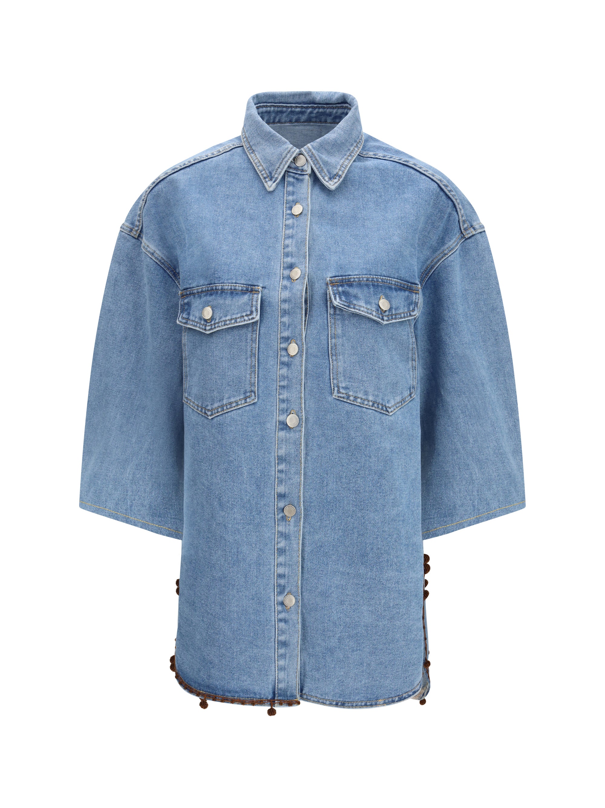 denim jacket with sequin details