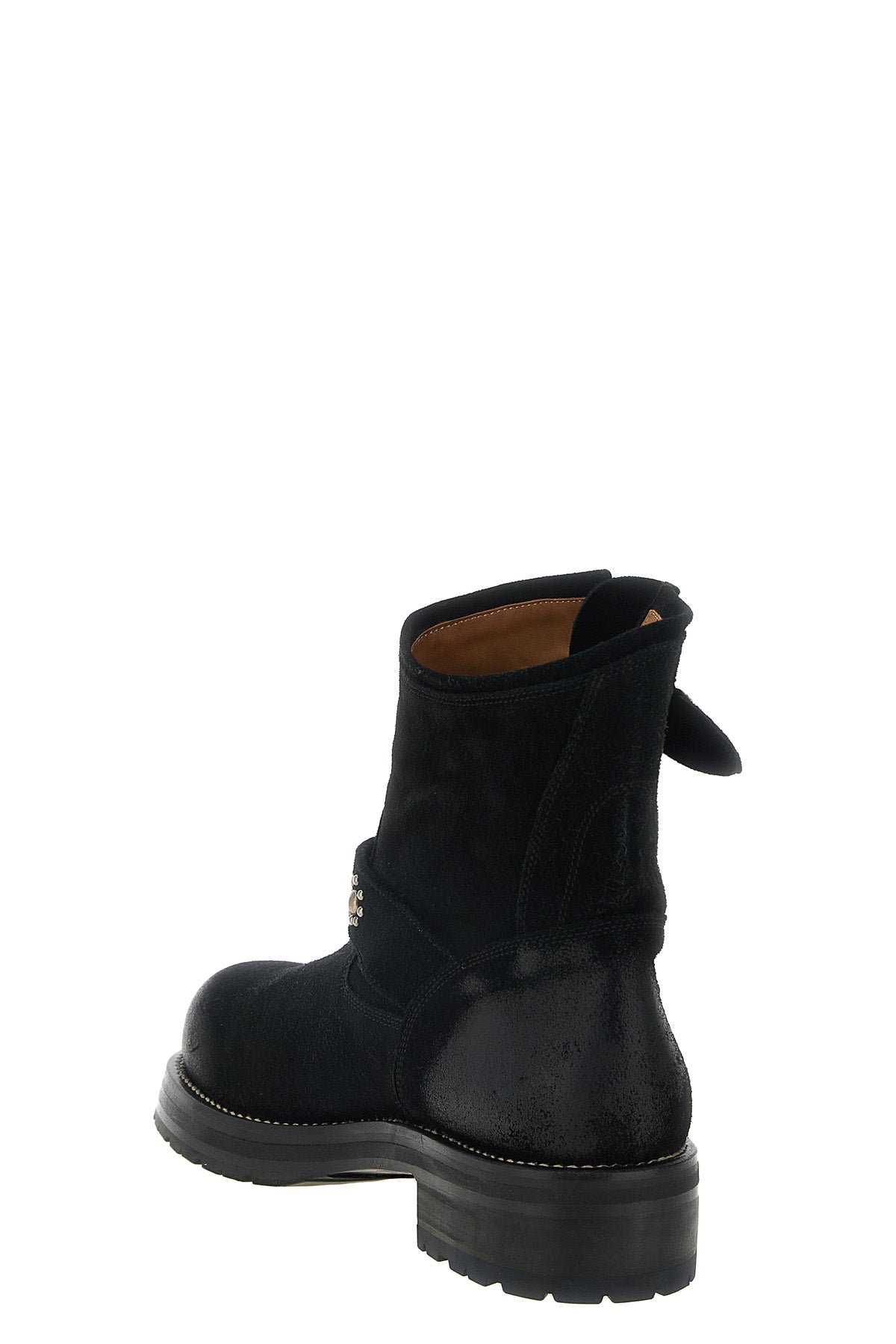 the second/layer rider ankle boots feature a biker-inspired structured silhoue