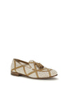 brera fabric and leather loafers