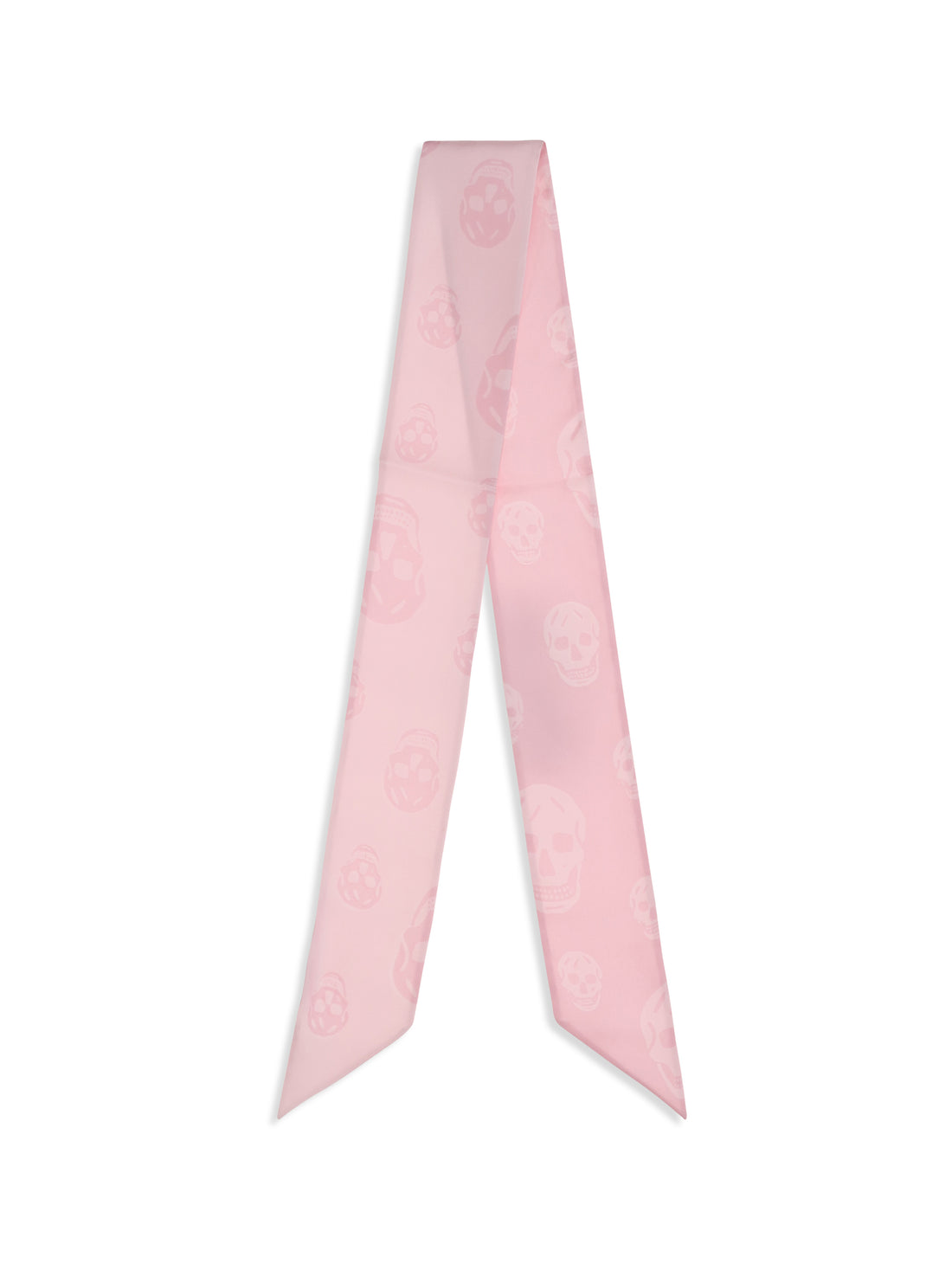 ALEXANDER MCQUEEN OS skull ribbon scarf 