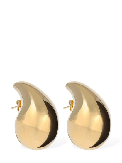 BOTTEGA VENETA Large Drop Golden Earrings