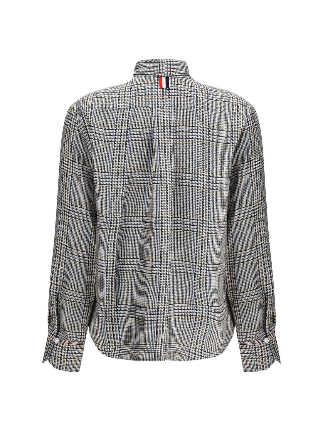 THOM BROWNE 38 hunting tweed silk twill shirt