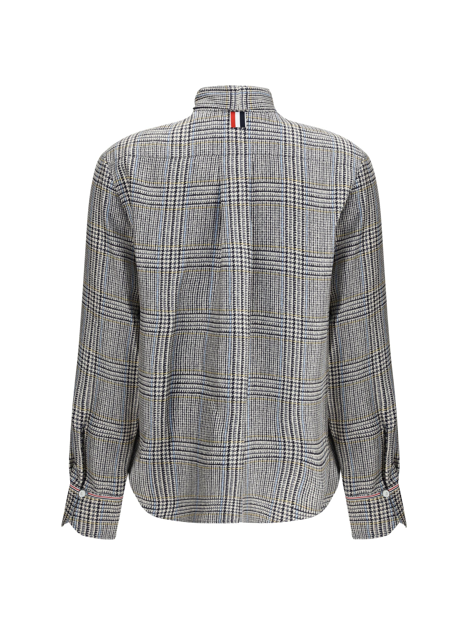 THOM BROWNE 38 hunting tweed silk twill shirt