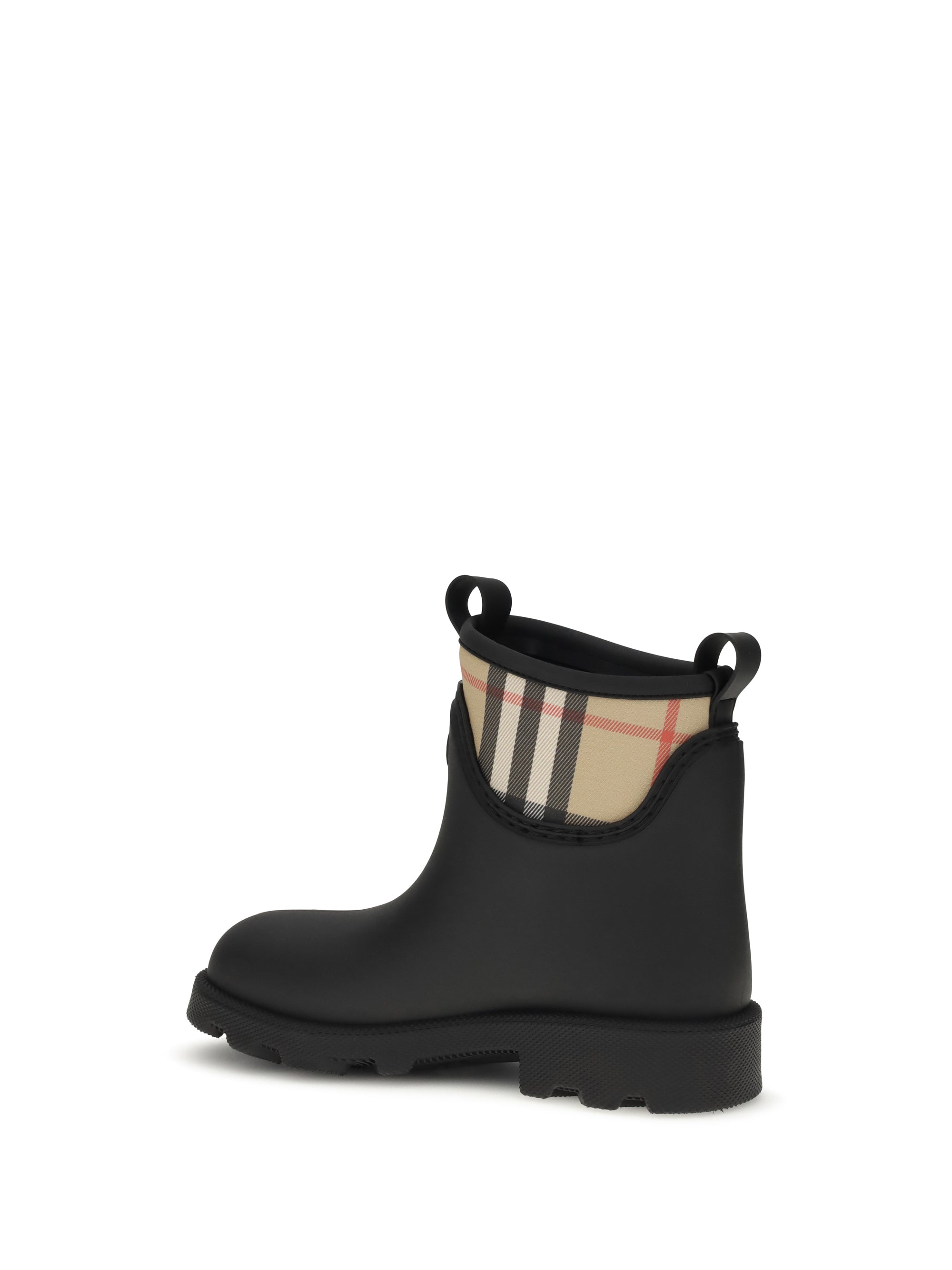 BURBERRY 36 marsh stamp rubber ankle boots